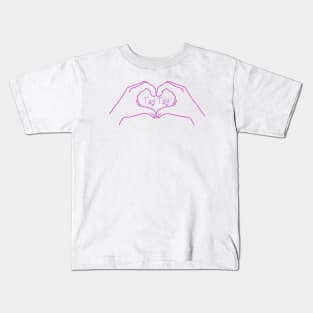 Tay Tay Heart Hands Drawing Kids T-Shirt